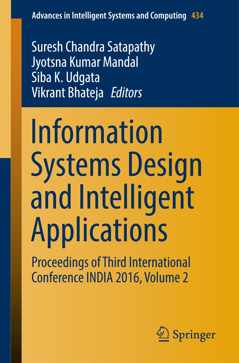 Advances in Intelligent Systems and Computing