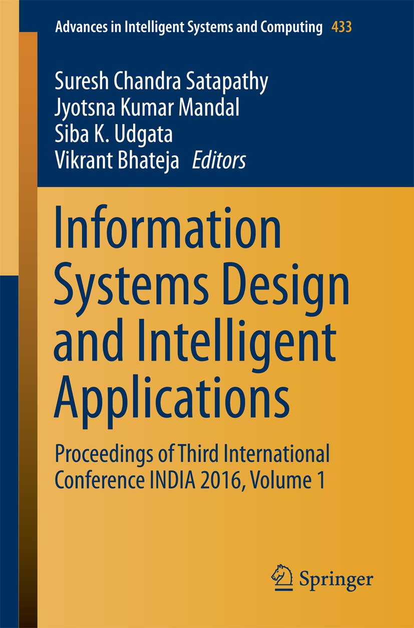 Advances in Intelligent Systems and Computing