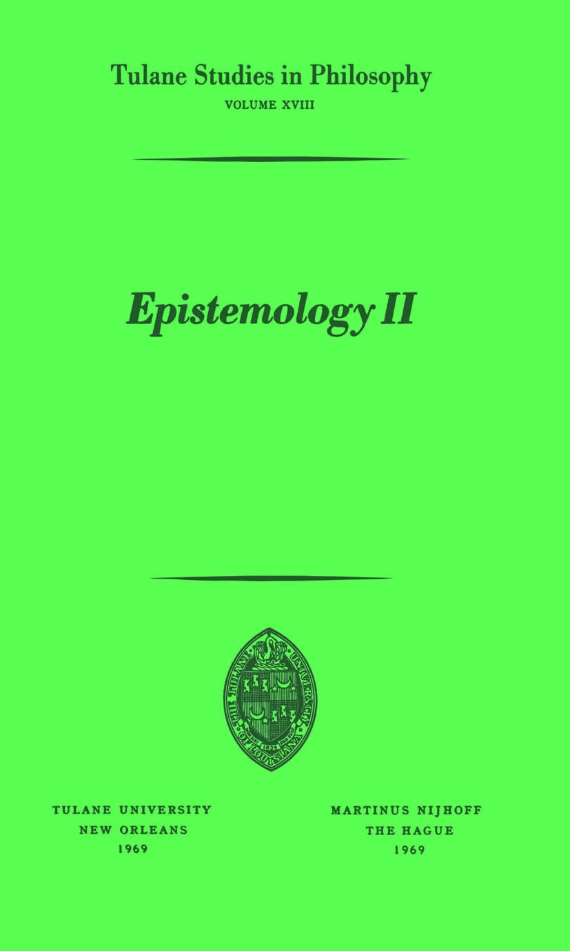 Tulane Studies in Philosophy