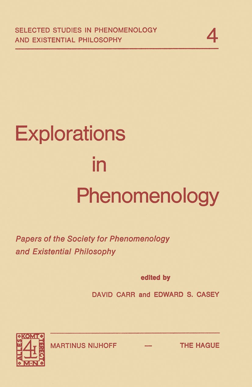 Selected Studies in Phenomenology and Existential Philosophy