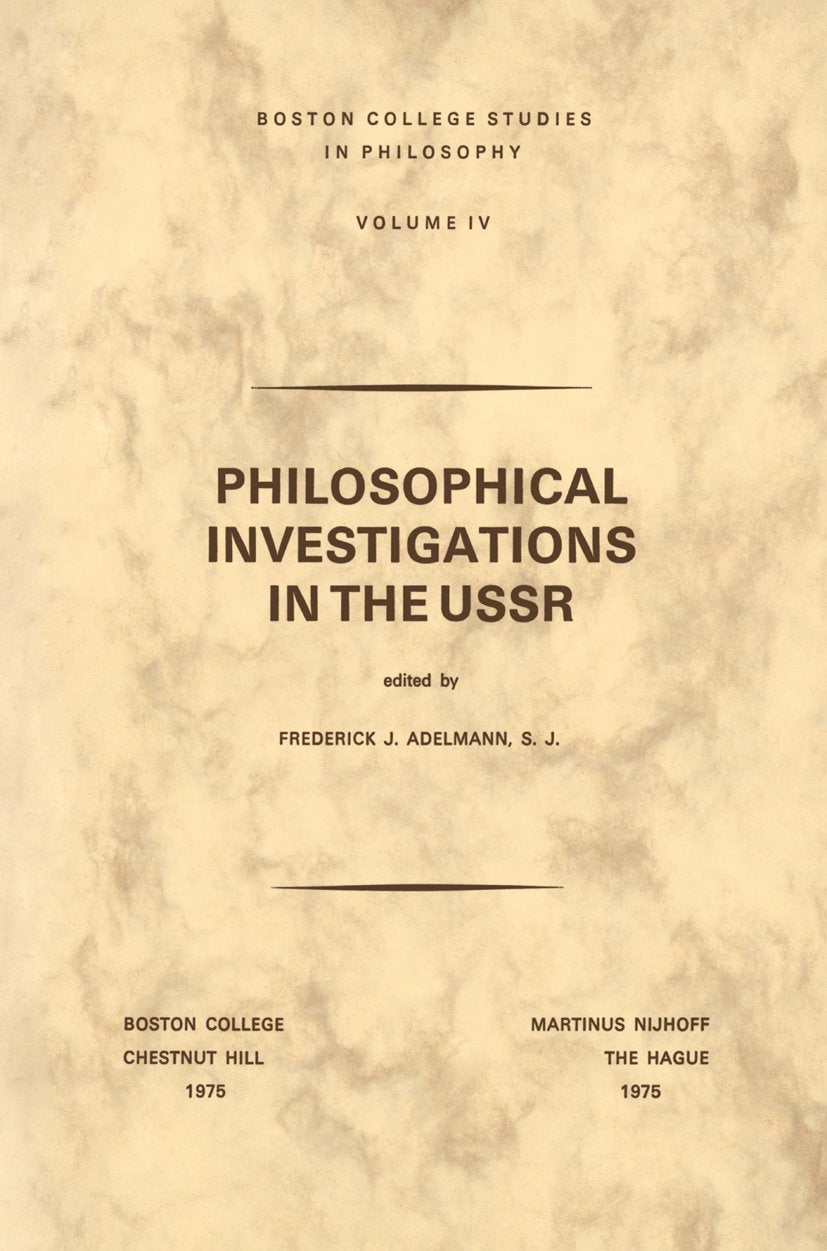 Boston College Studies in Philosophy