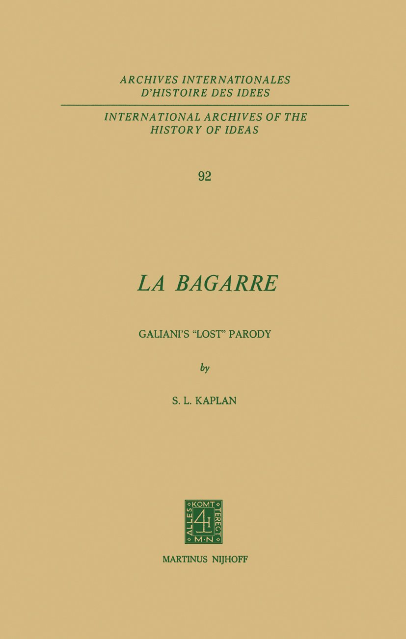 International Archives of the History of Ideas Archives internationales d'histoire des idées