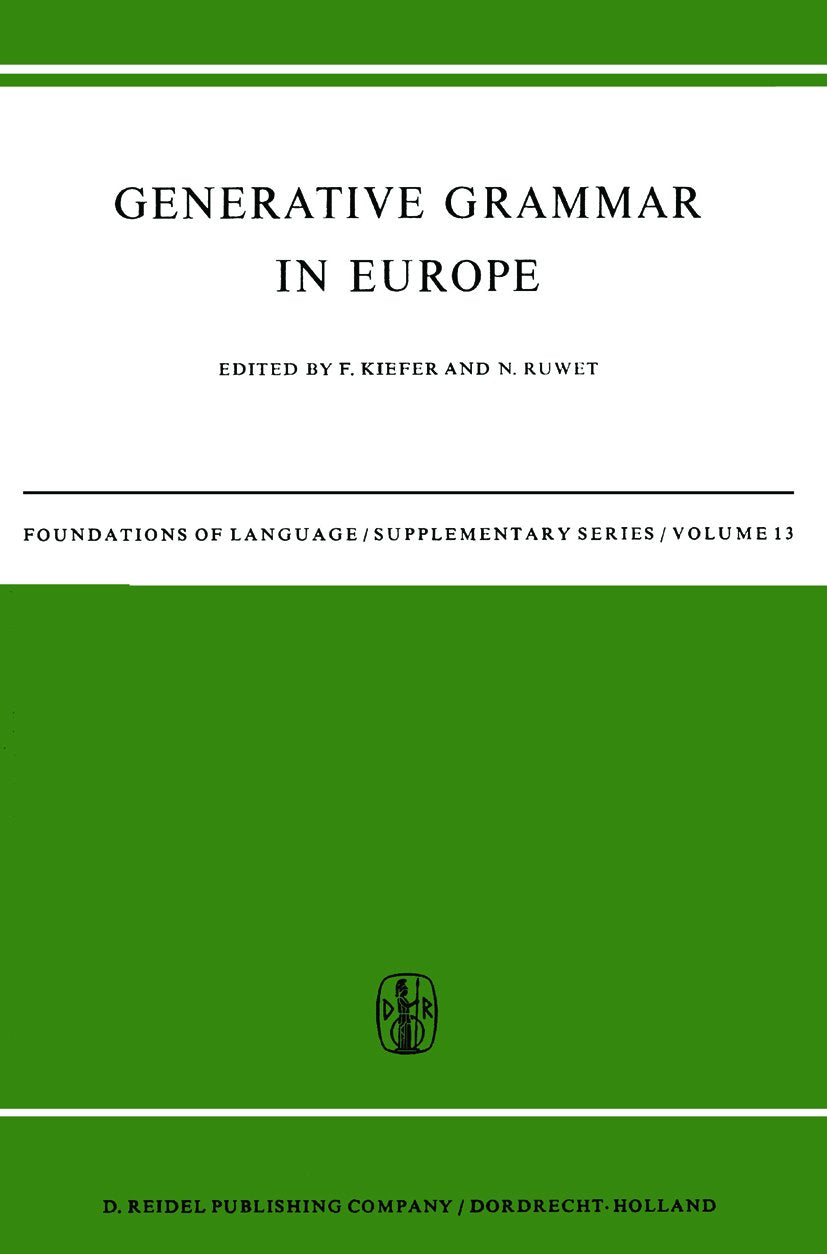 Foundations of Language Supplementary Series