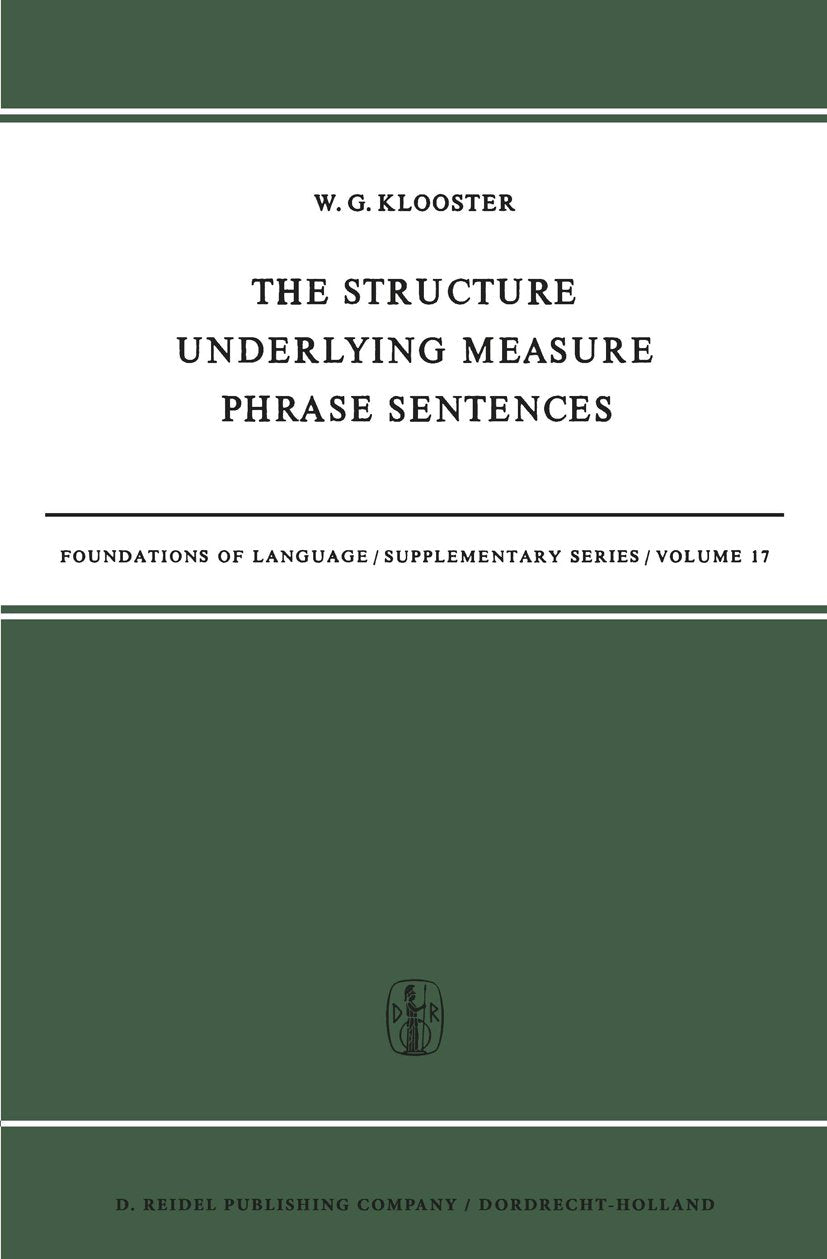 Foundations of Language Supplementary Series