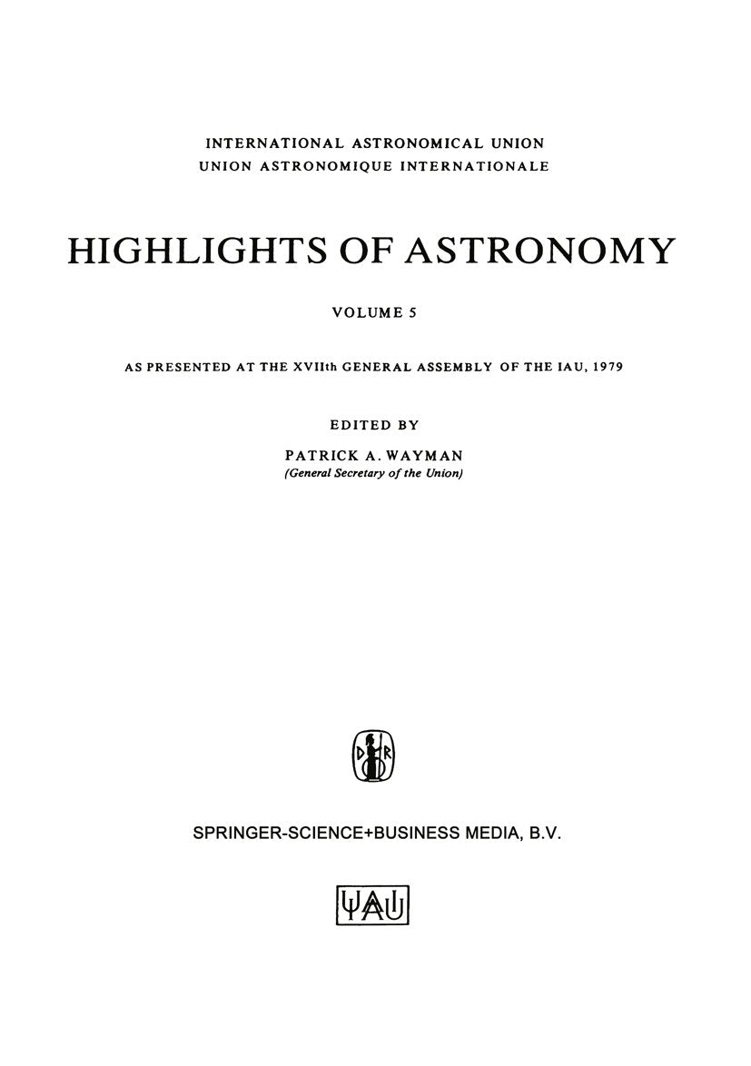 International Astronomical Union Highlights