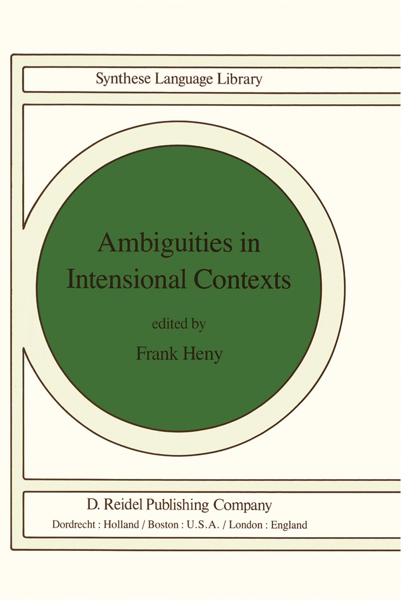 Studies in Linguistics and Philosophy