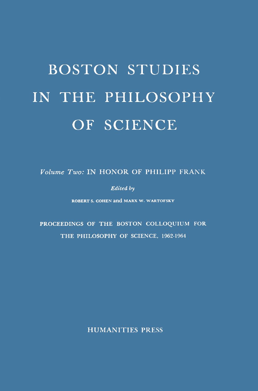 Boston Studies in the Philosophy and History of Science