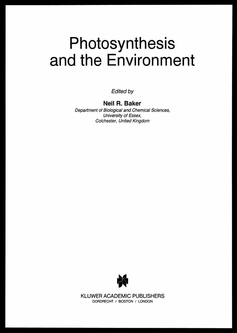 Advances in Photosynthesis and Respiration