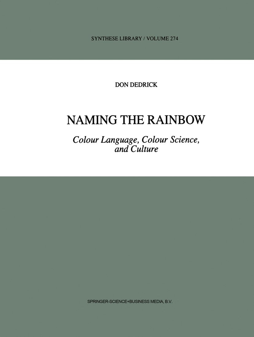 Synthese Library: Colour Language, Colour Science, and Culture