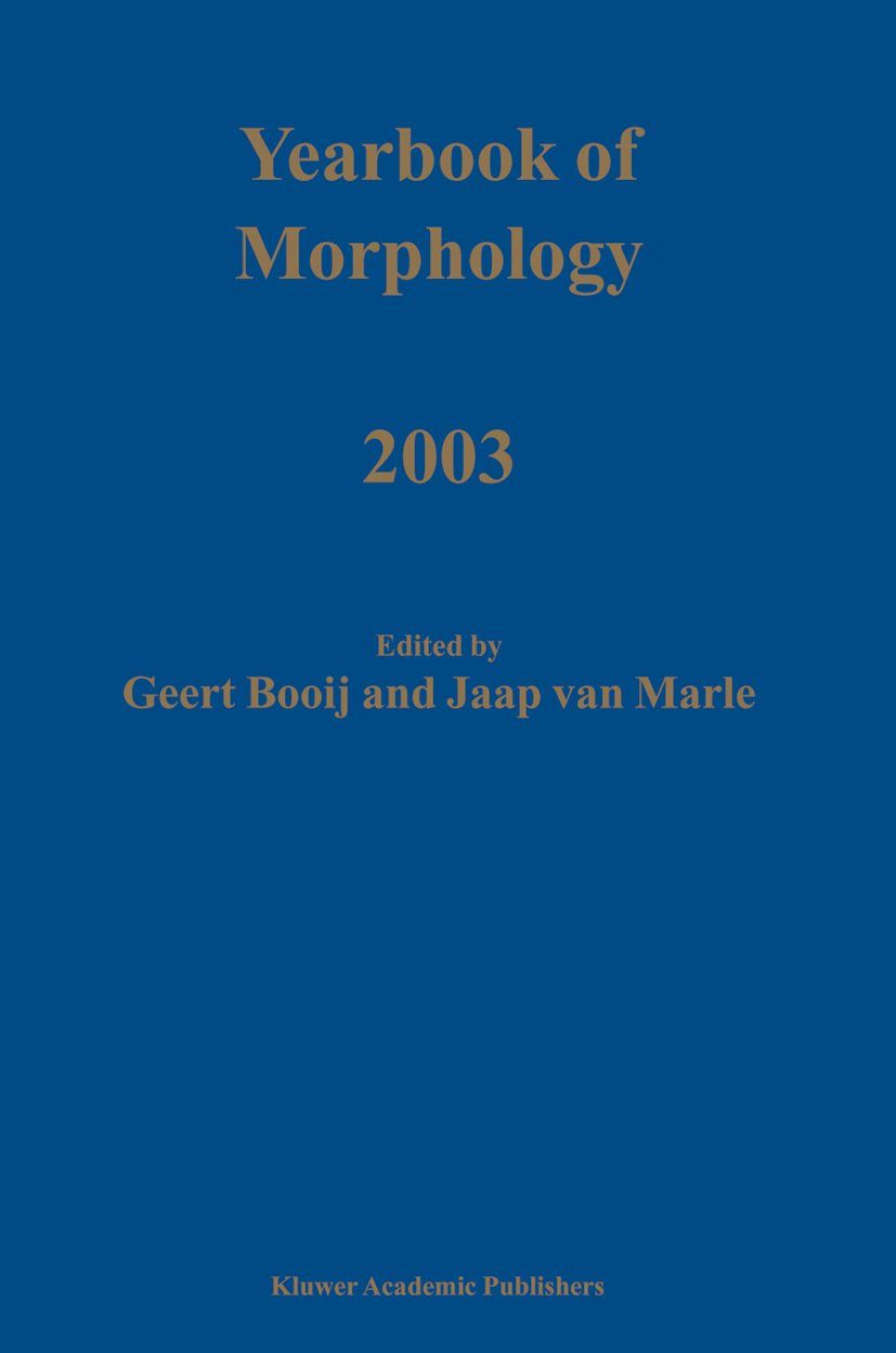 Yearbook of Morphology