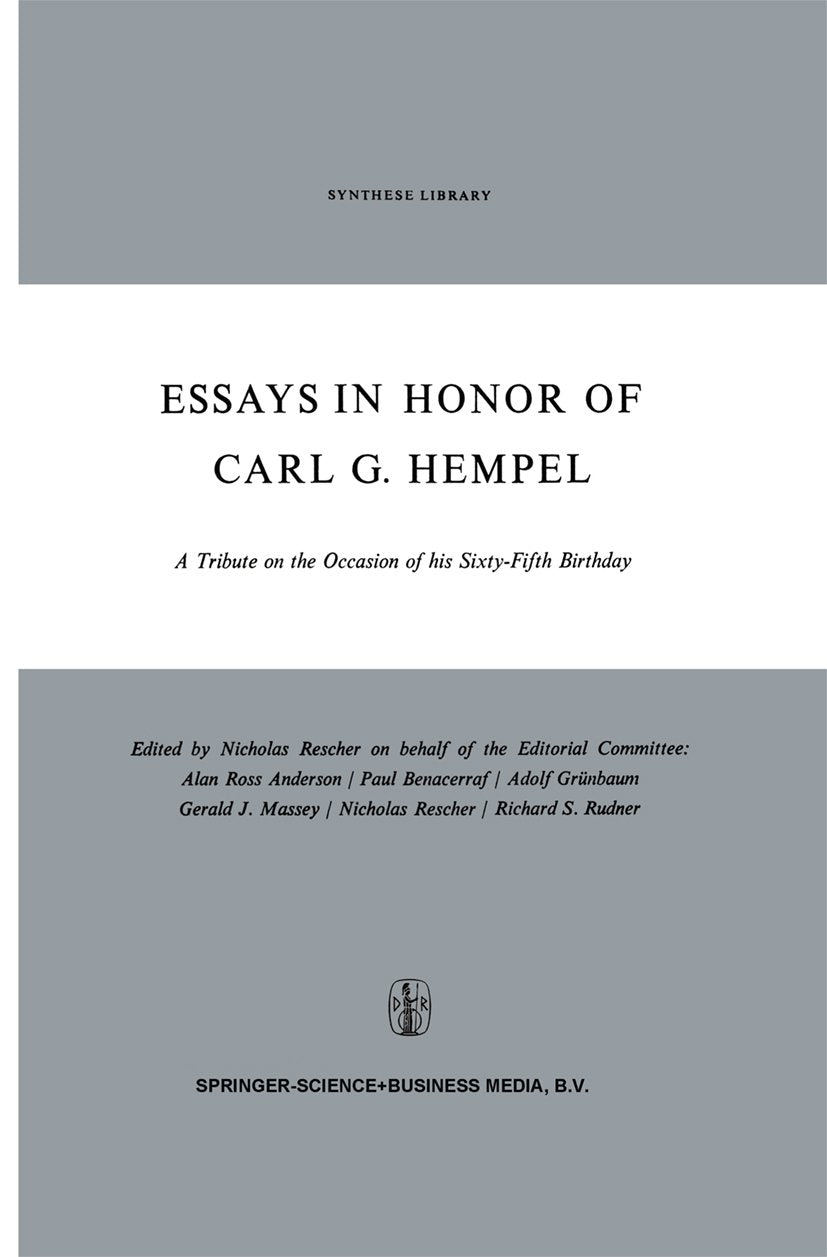 Essays in Honor of Carl G. Hempel