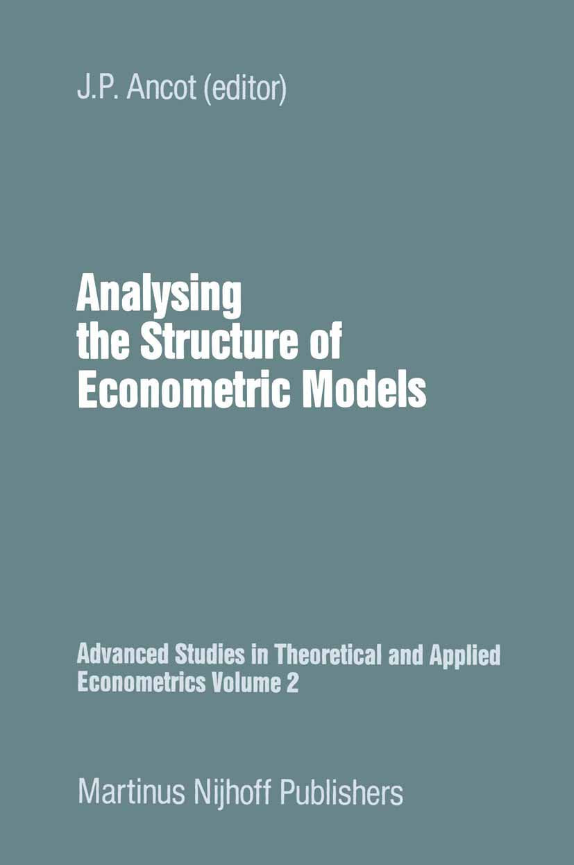 Advanced Studies in Theoretical and Applied Econometrics