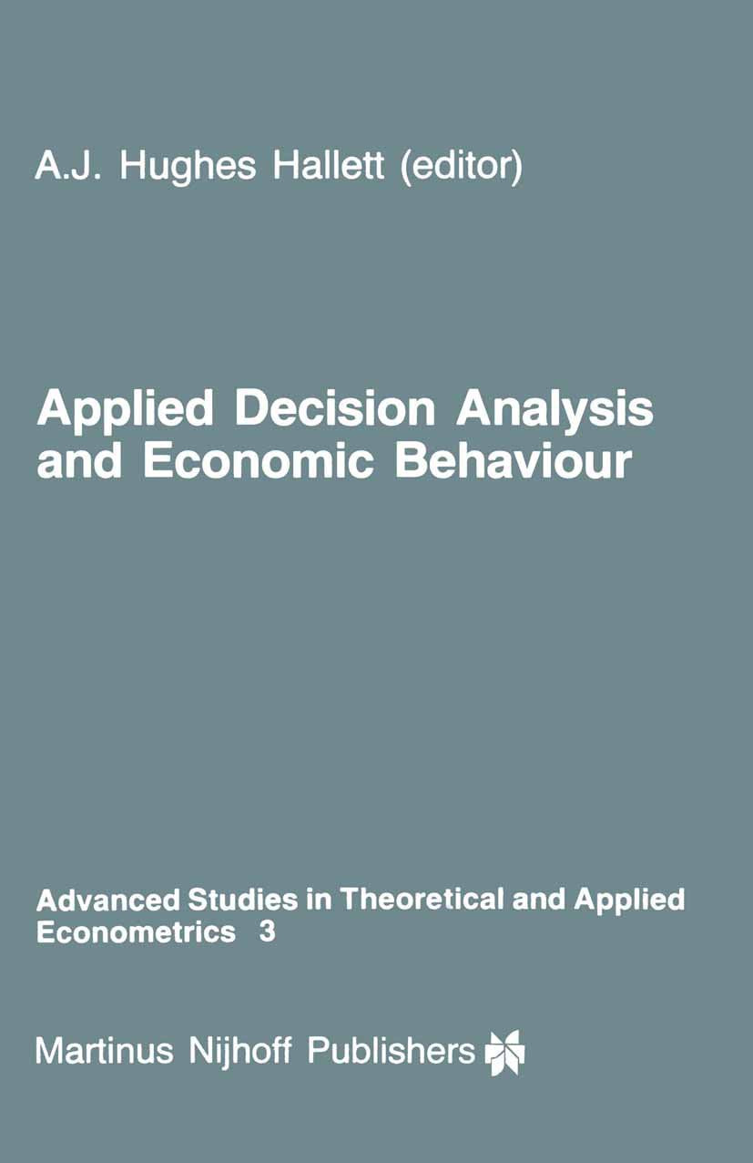 Advanced Studies in Theoretical and Applied Econometrics