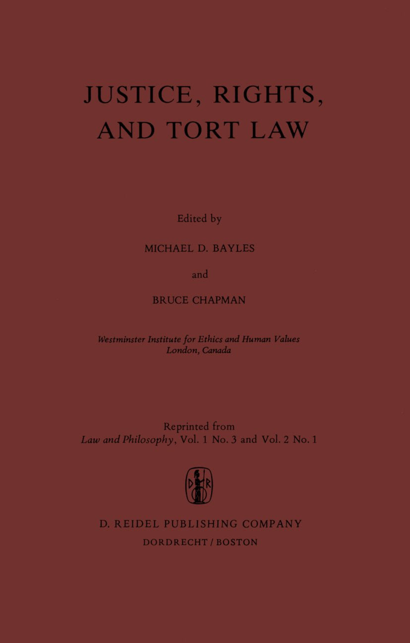 Justice, Rights, and Tort Law