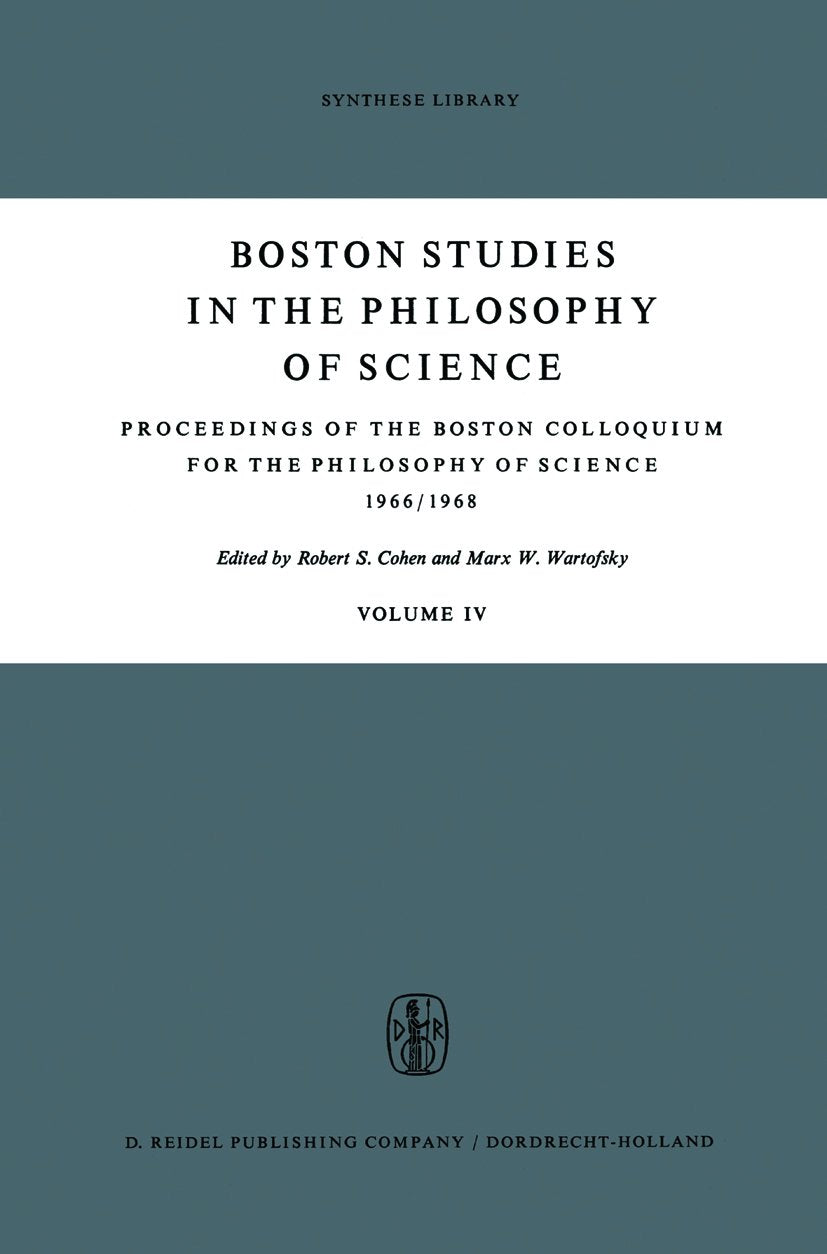 Boston Studies in the Philosophy and History of Science