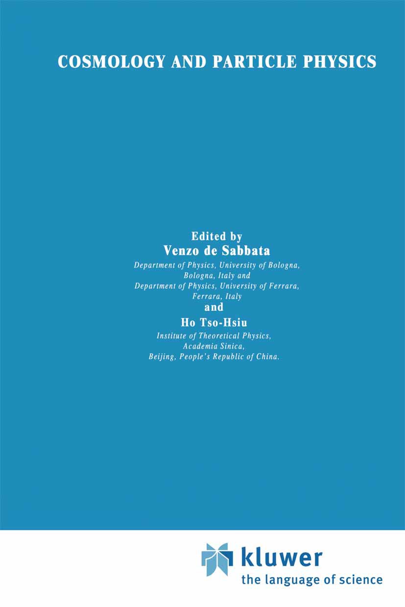 Cosmology and Particle Physics