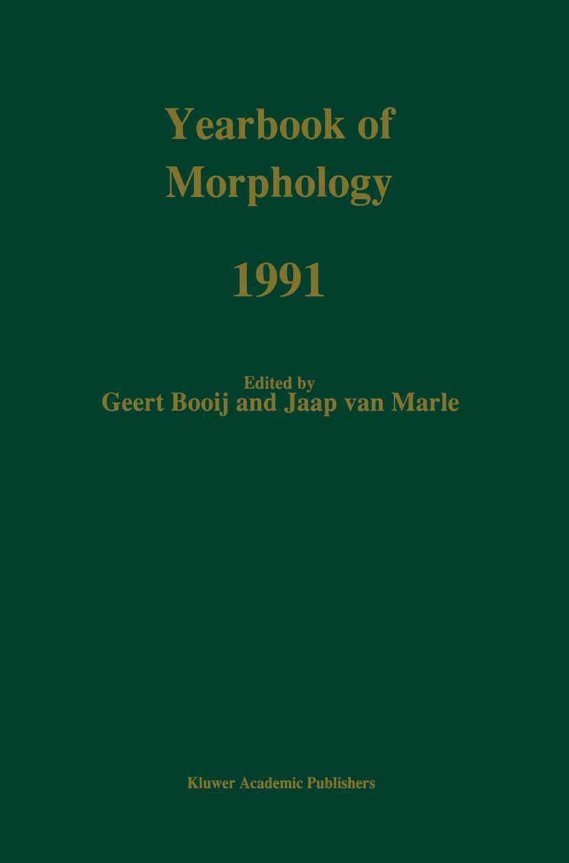 Yearbook of Morphology 1991
