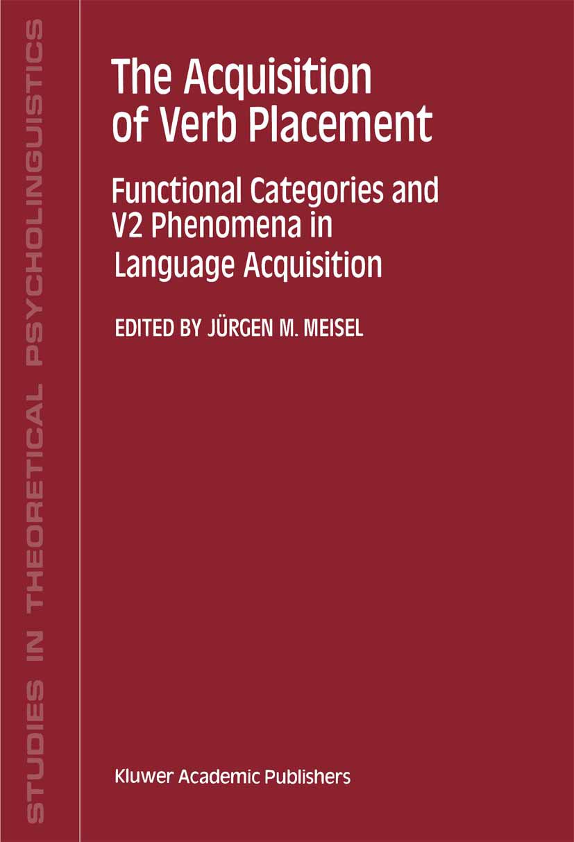 Studies in Theoretical Psycholinguistics