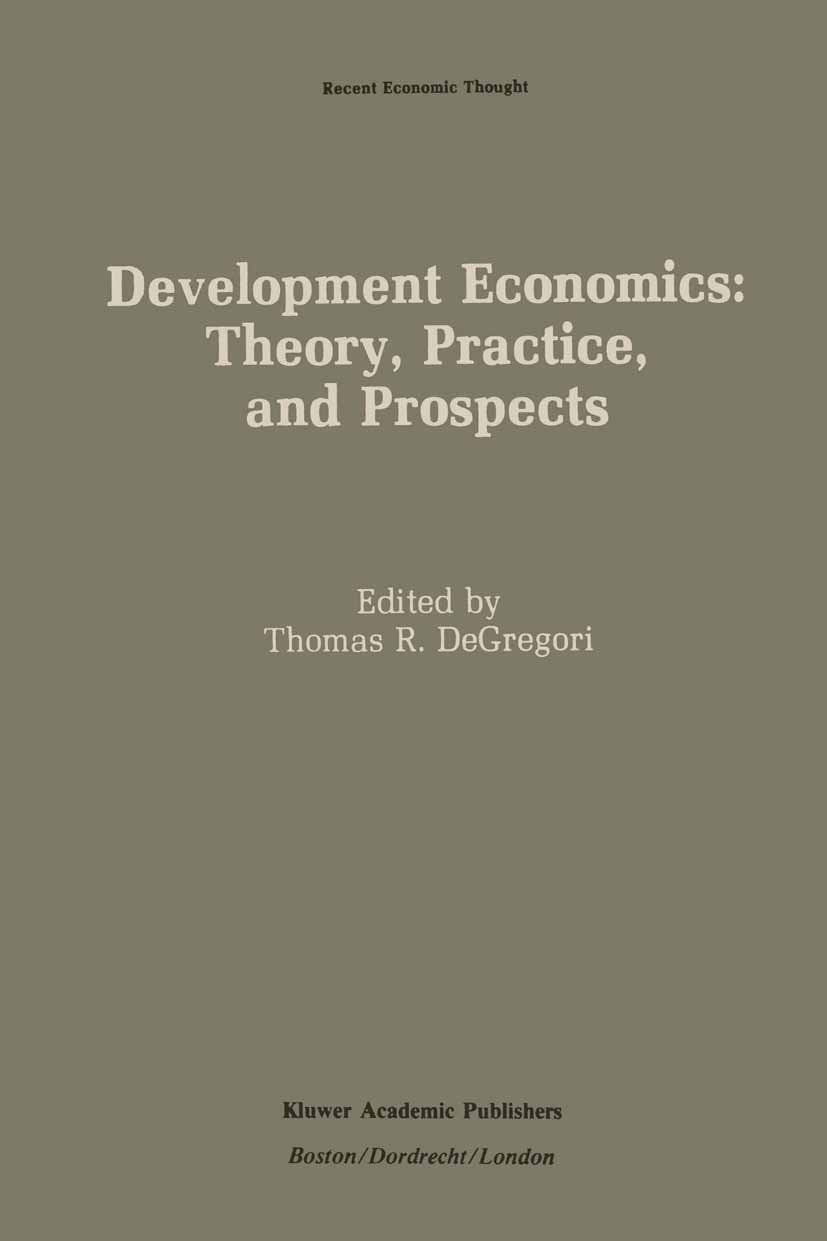 Recent Economic Thought