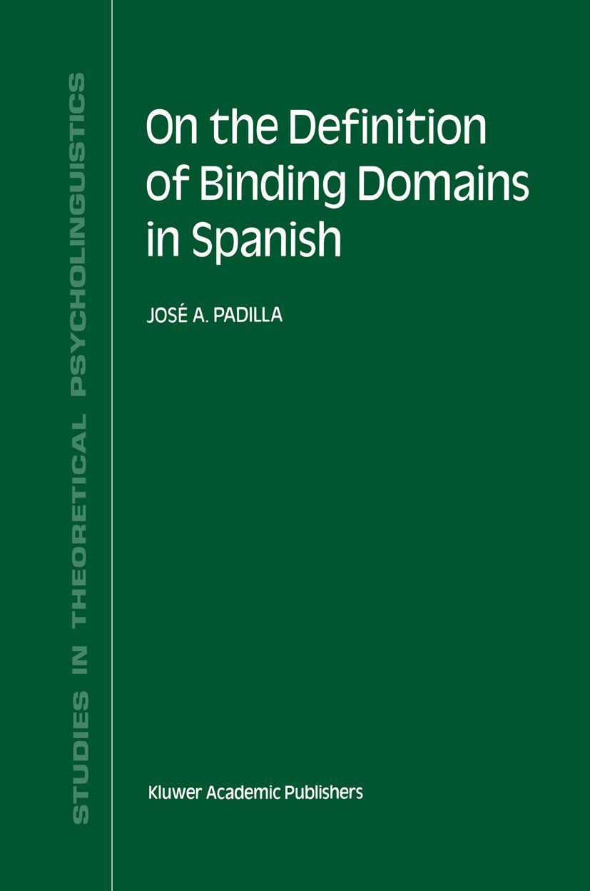 Studies in Theoretical Psycholinguistics