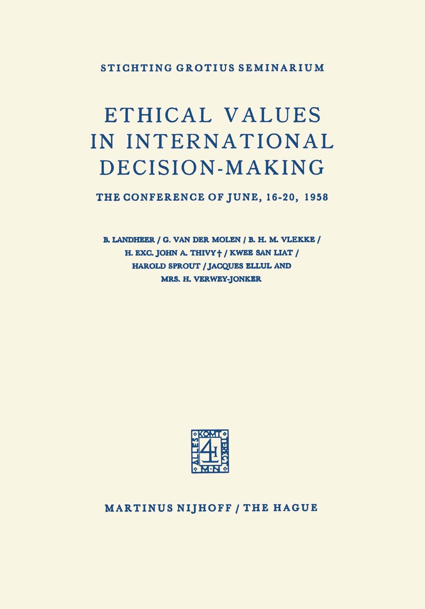 Ethical Values in International Decision-Making