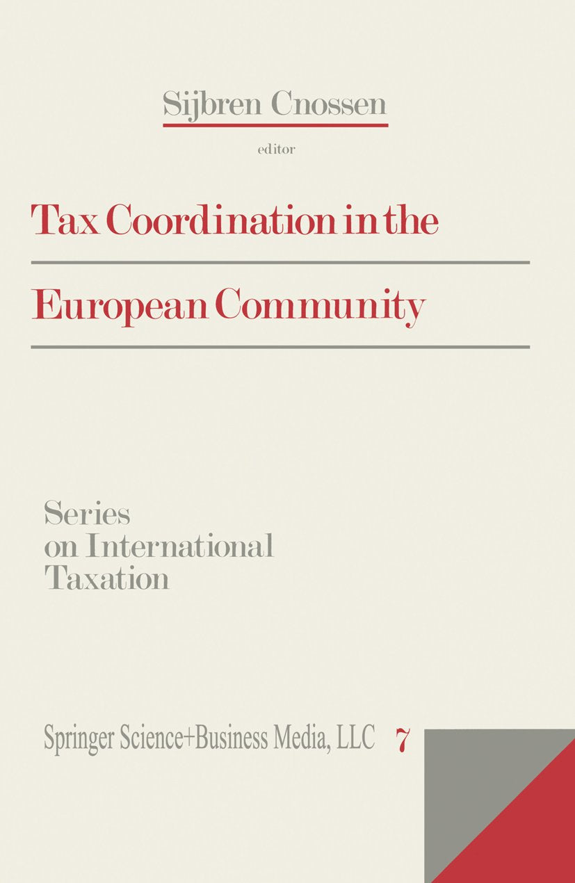 Tax Coordination in the European Community