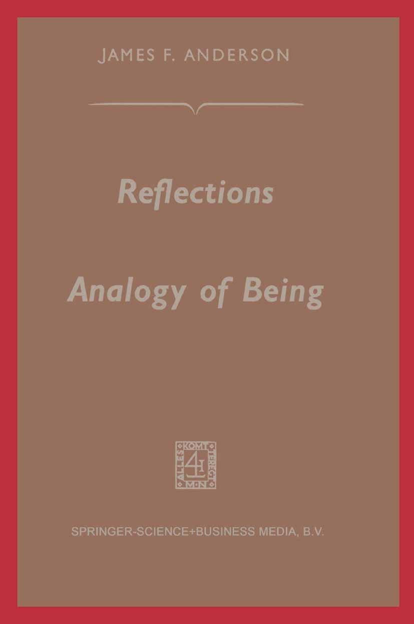 Reflections on the Analogy of Being