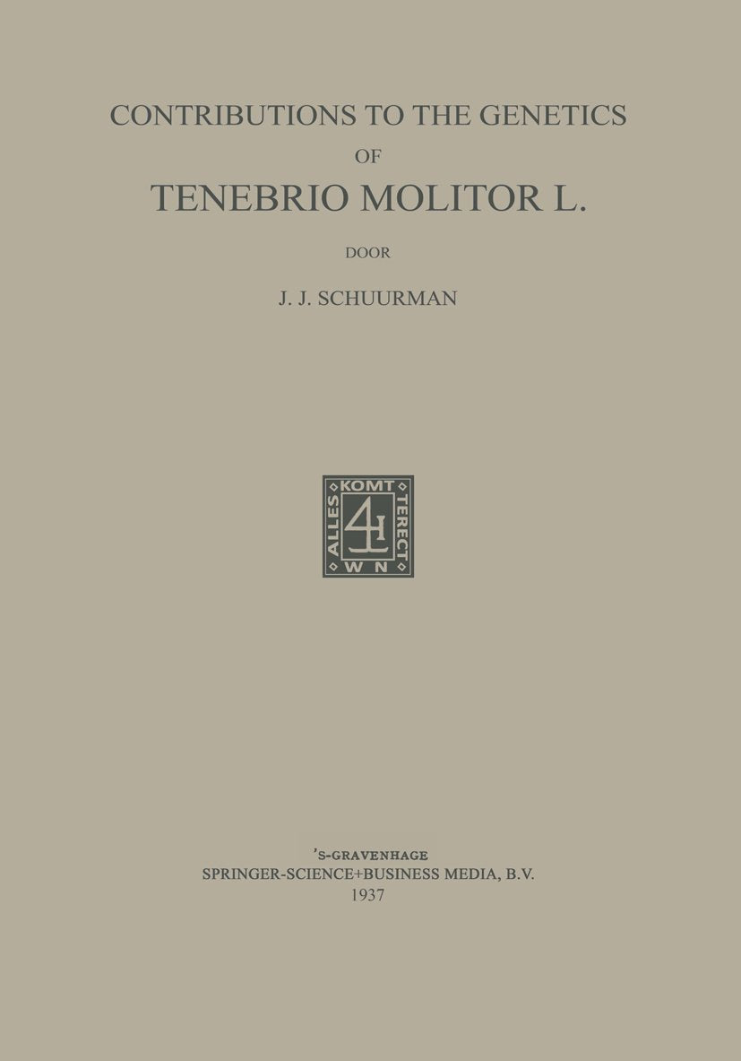 Contributions to the Genetics of Tenebrio Molitor L