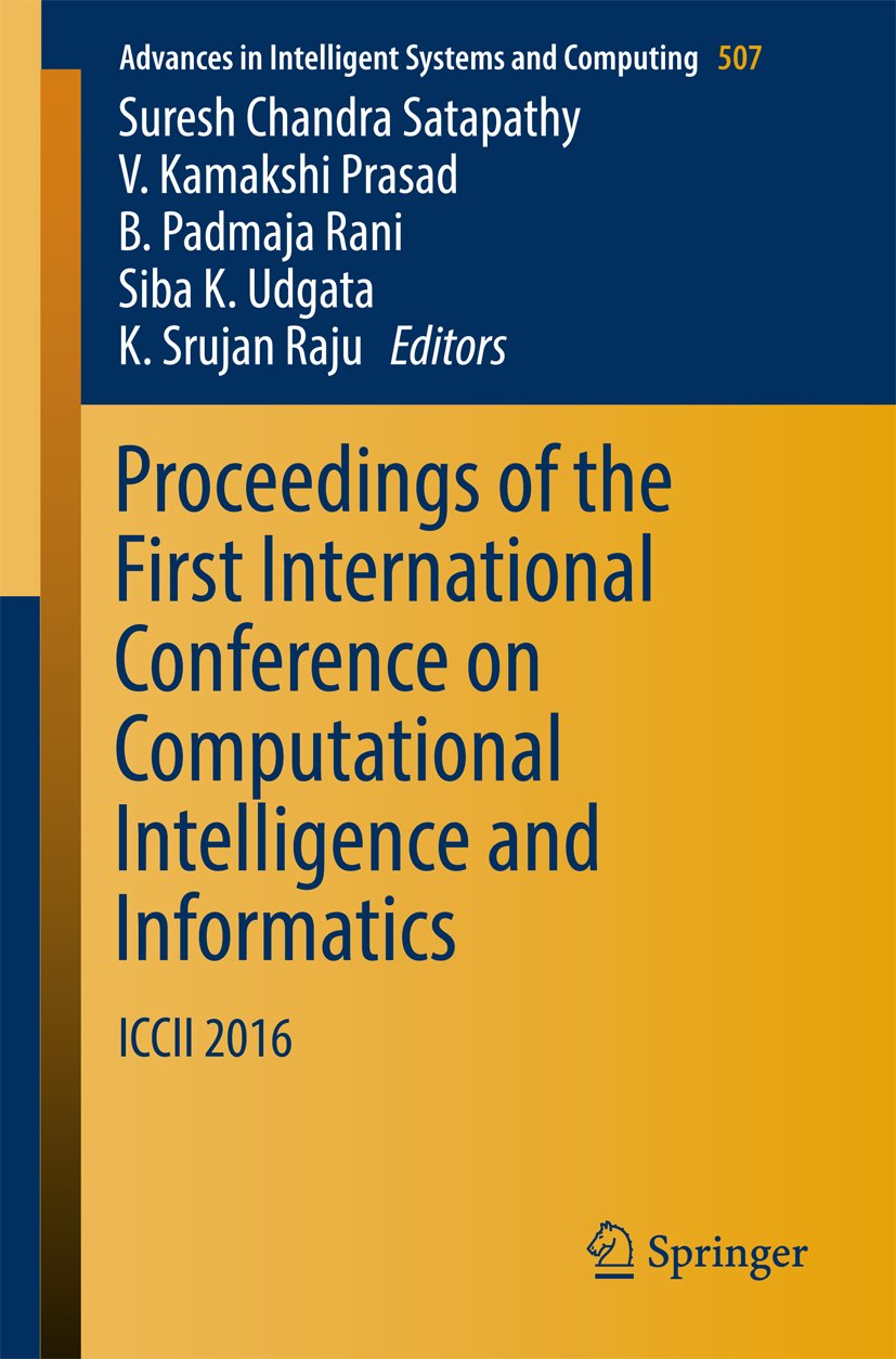 Advances in Intelligent Systems and Computing