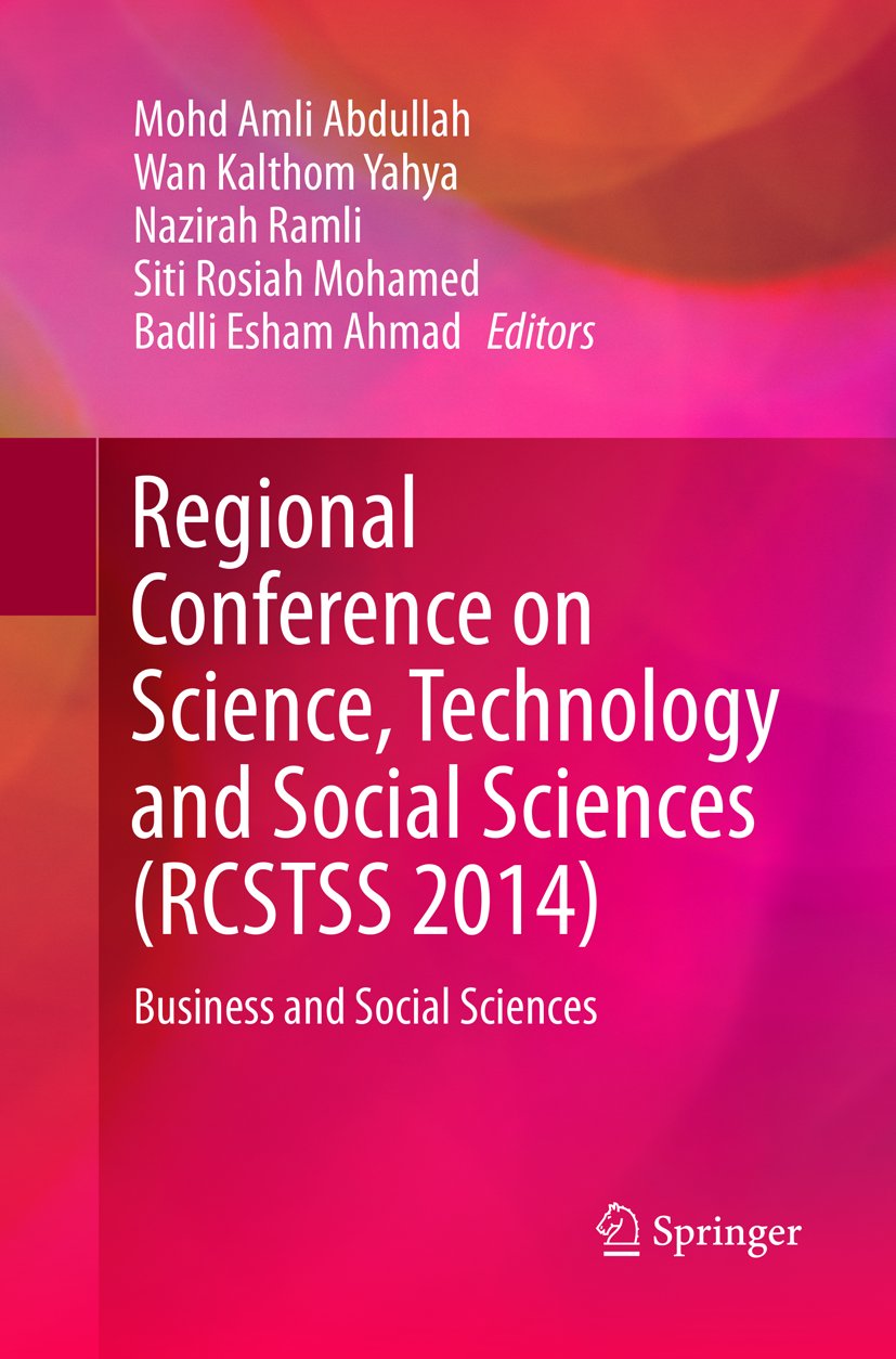 Regional Conference on Science, Technology and Social Sciences (RCSTSS 2014)