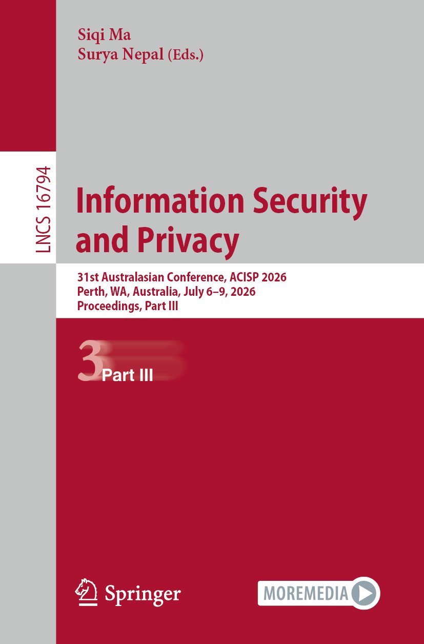 Information Security and Privacy