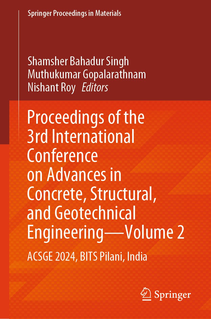Springer Proceedings in Materials: ACSGE 2024, BITS Pilani, India