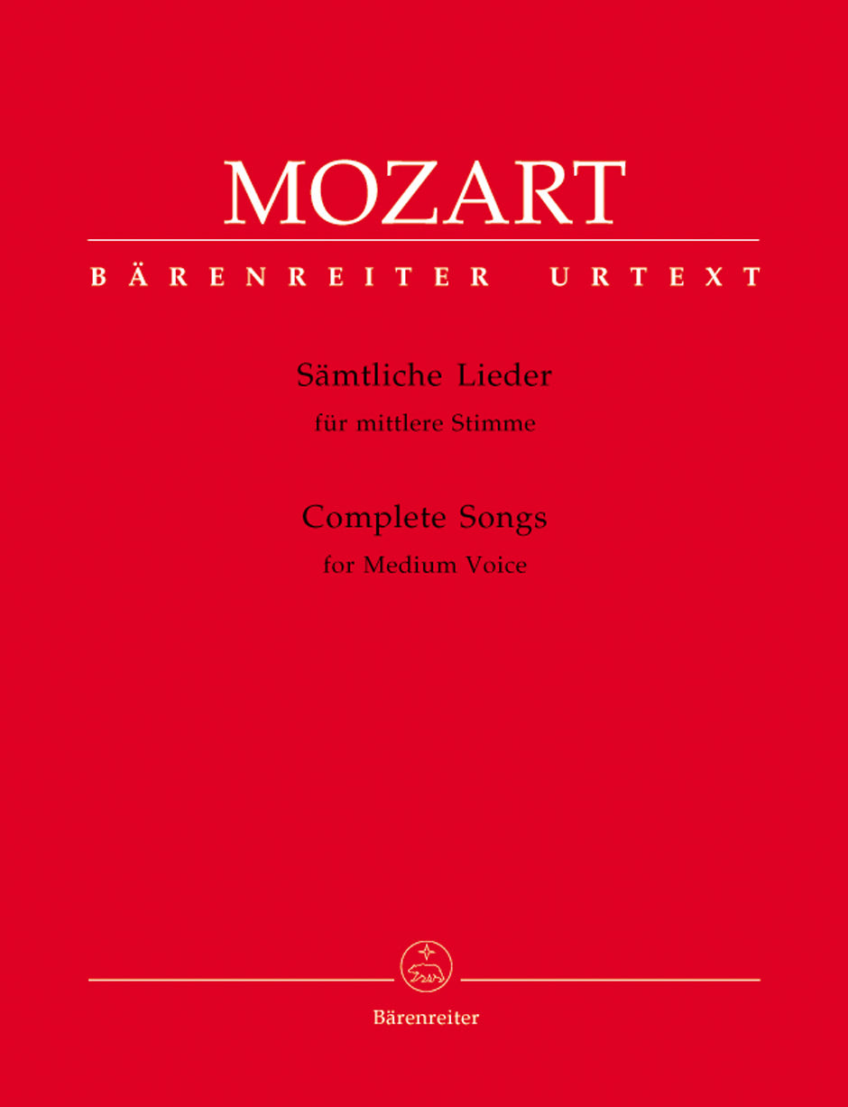 Complete Songs for Medium Voice and Piano