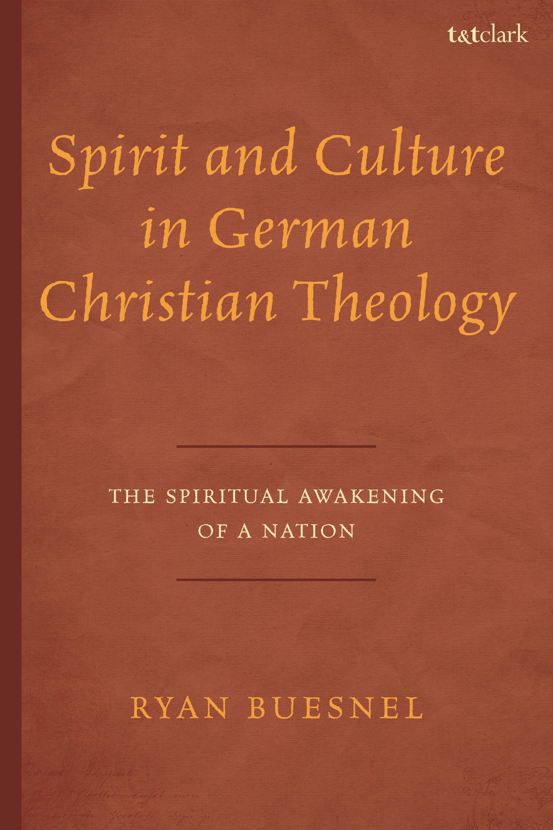 Spirit and Culture in German Christian Theology