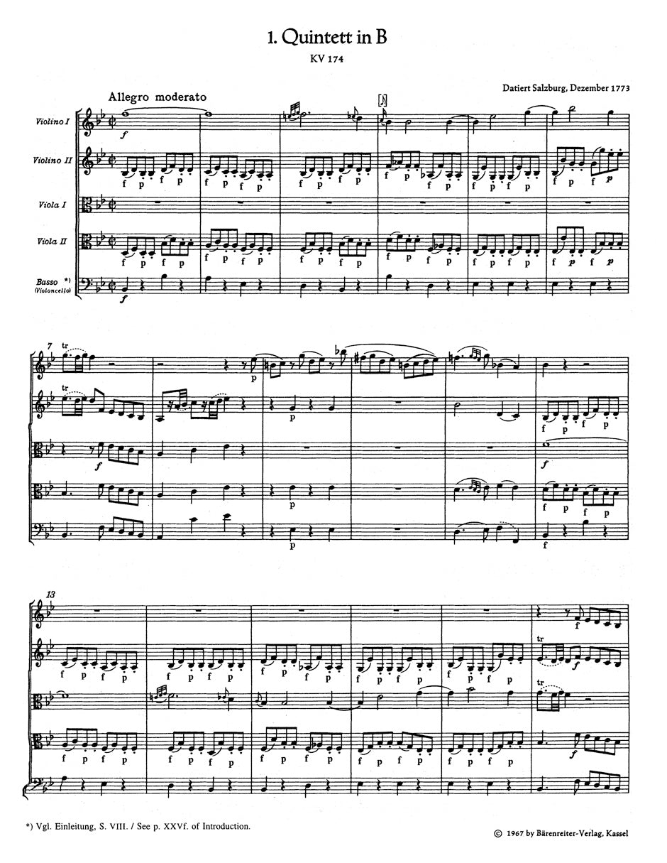 Complete String Quintets K 175, 406, 515, 593, 614