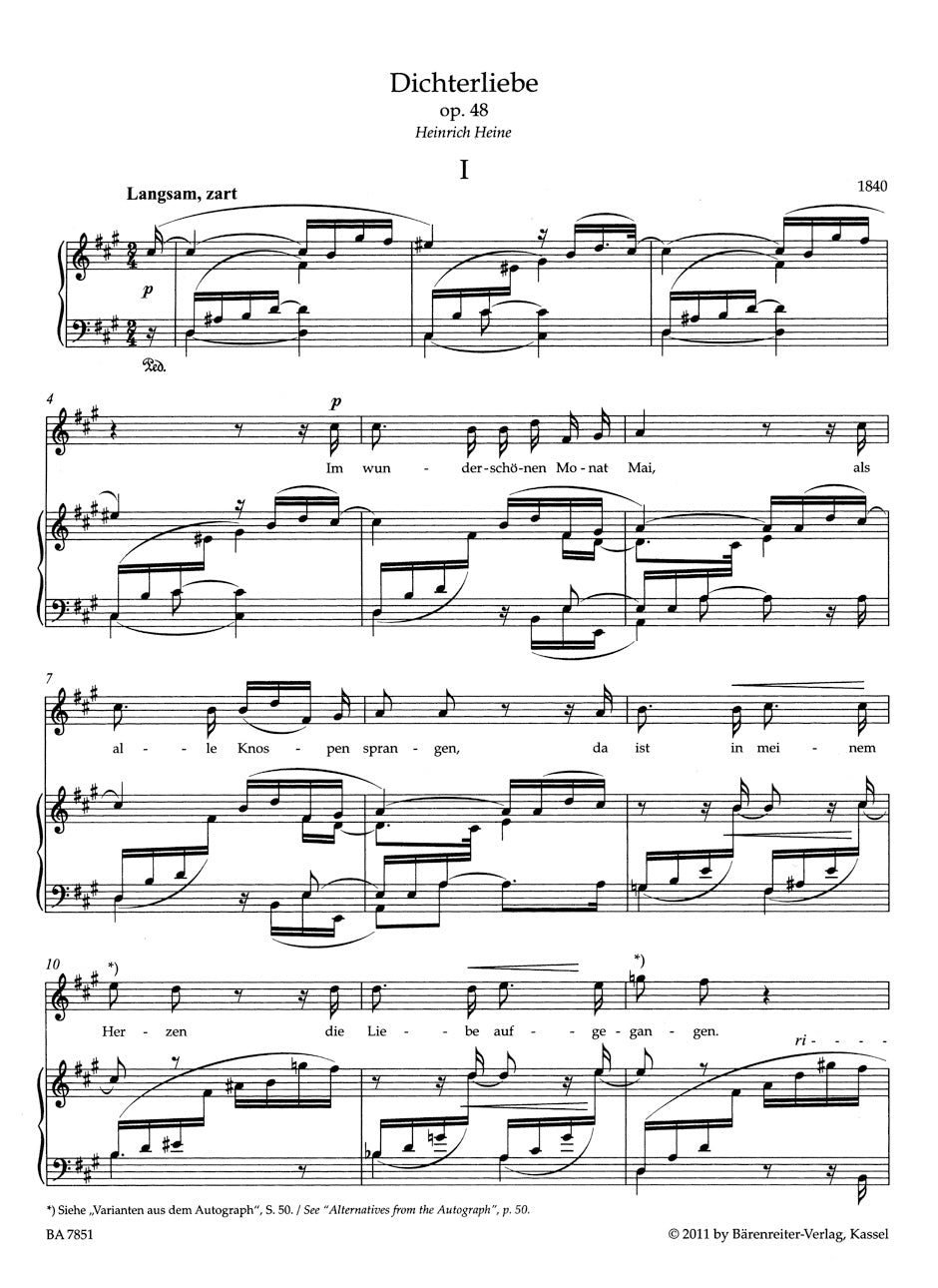 Dichterliebe op. 48