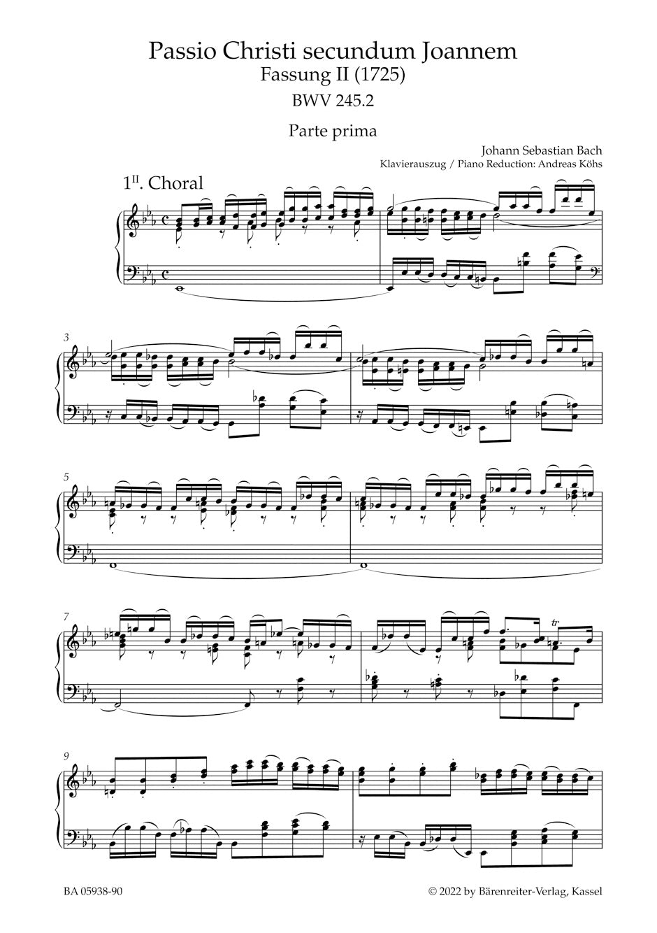 St John Passion, Version II (1725) BWV 245.2