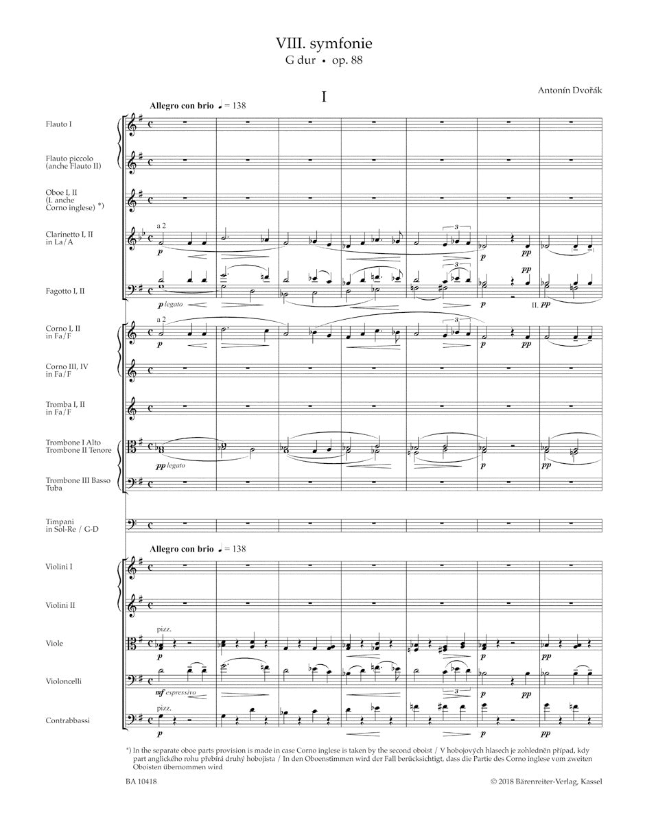 Symphony No. 8 in G min op. 88
