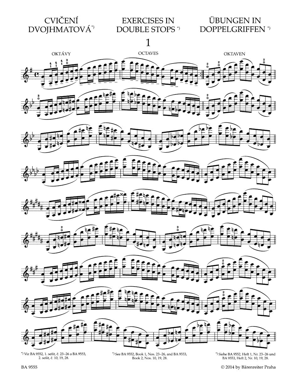 School of Violin Technique op. 1. 
Vol. 4: Exercises in Double Stops and Harmonics