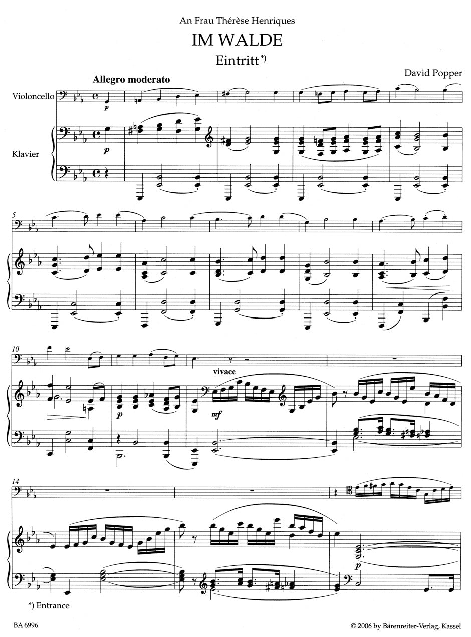 Im Walde / In the Forest op. 50