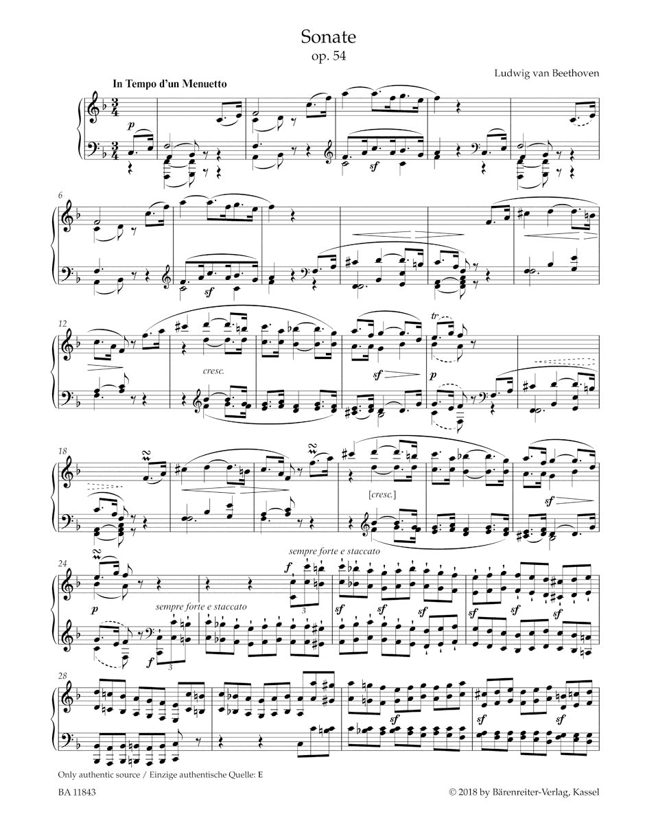The Complete Sonatas for Pianoforte  Vol. III: op. 54 – op. 111 (11 Sonatas)