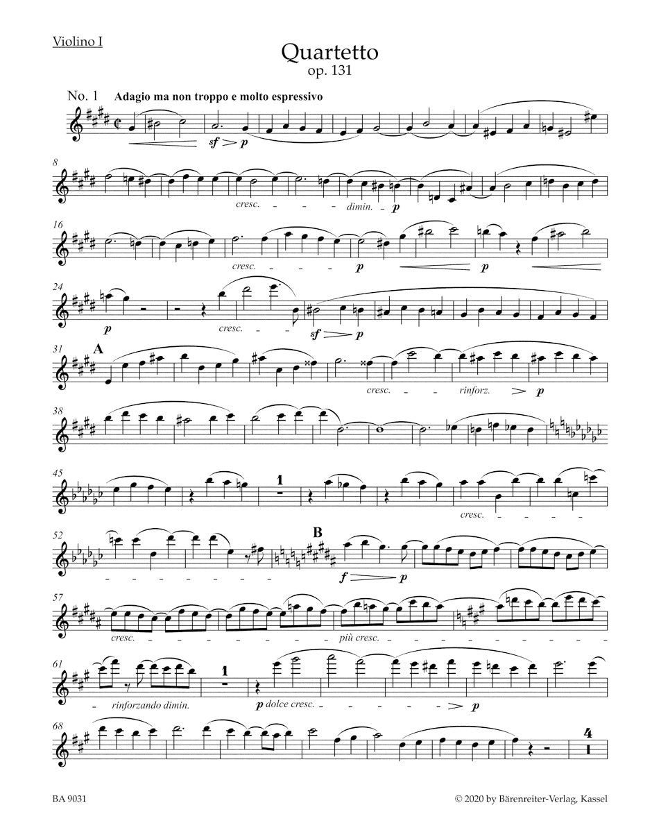 String Quartet in C-sharp min op. 131
