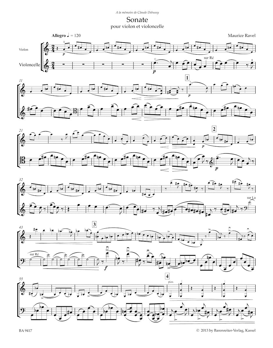 Sonata for Violin and Violoncello