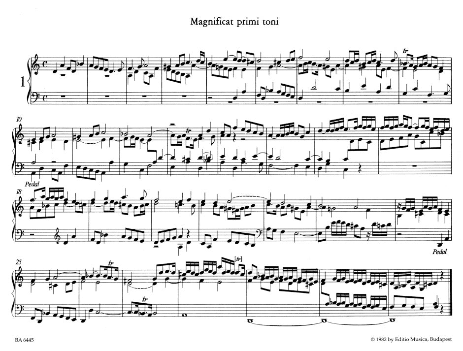 Selected Organ Works 
Vol. VII Magnificat Fugues, Part I