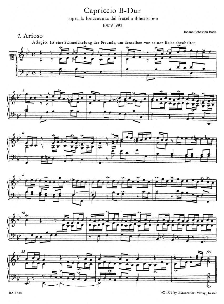 Miscellaneous Works for Clavier III
BWV 992, 993, 989, 963, 820, 823, 833, 822, 998