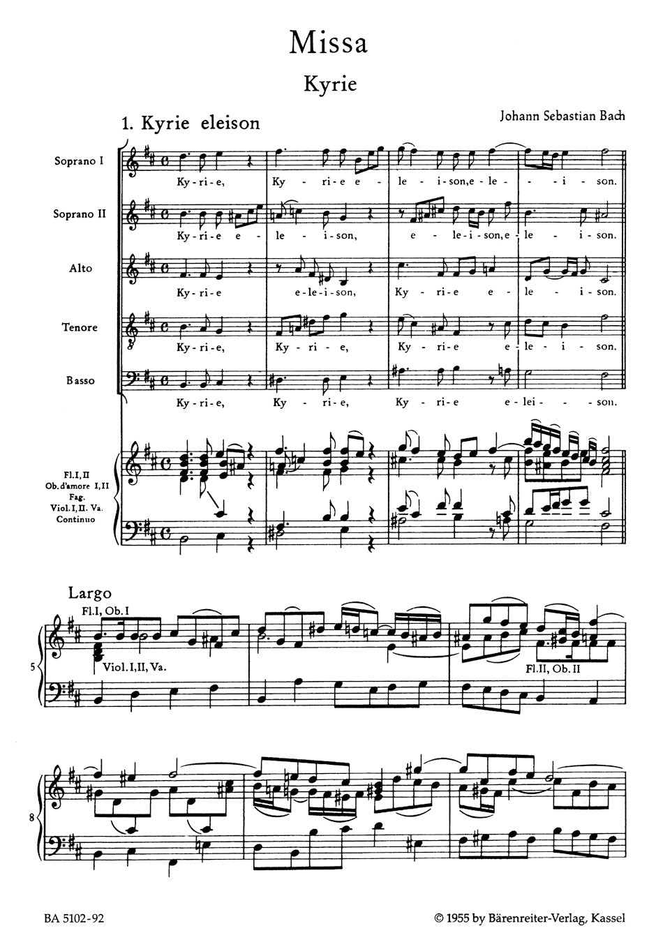 Mass in B min BWV 232