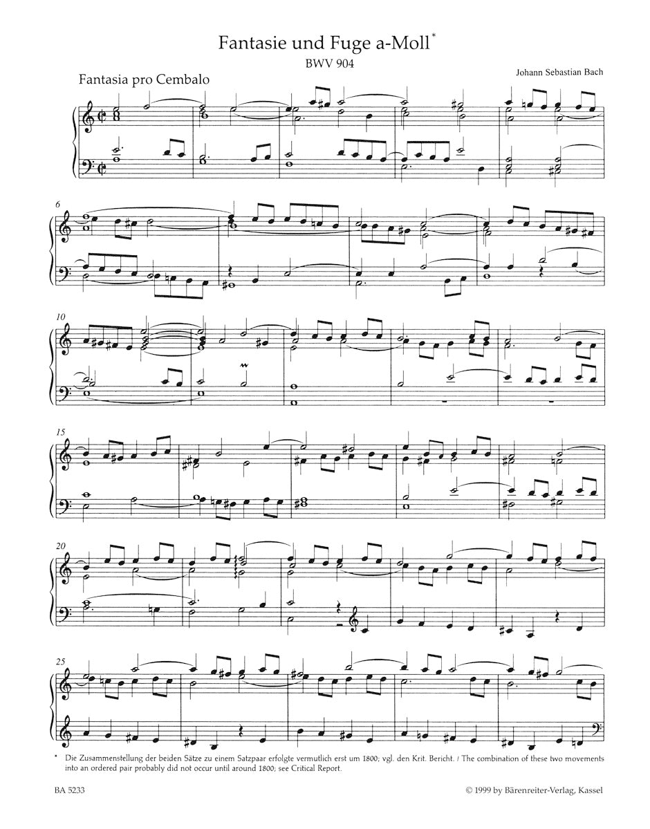Miscellaneous Works for Clavier II
BWV 904, 906, 923/951, 951a, 944, 946, 948-950, 952, 959, 961, 967
