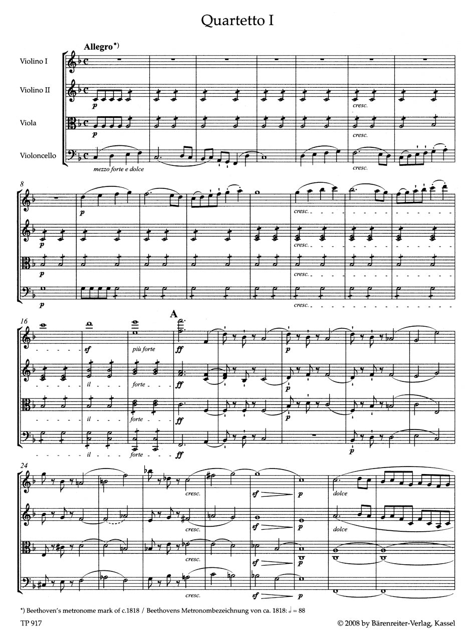 String Quartets op. 59 Nos. 1-3