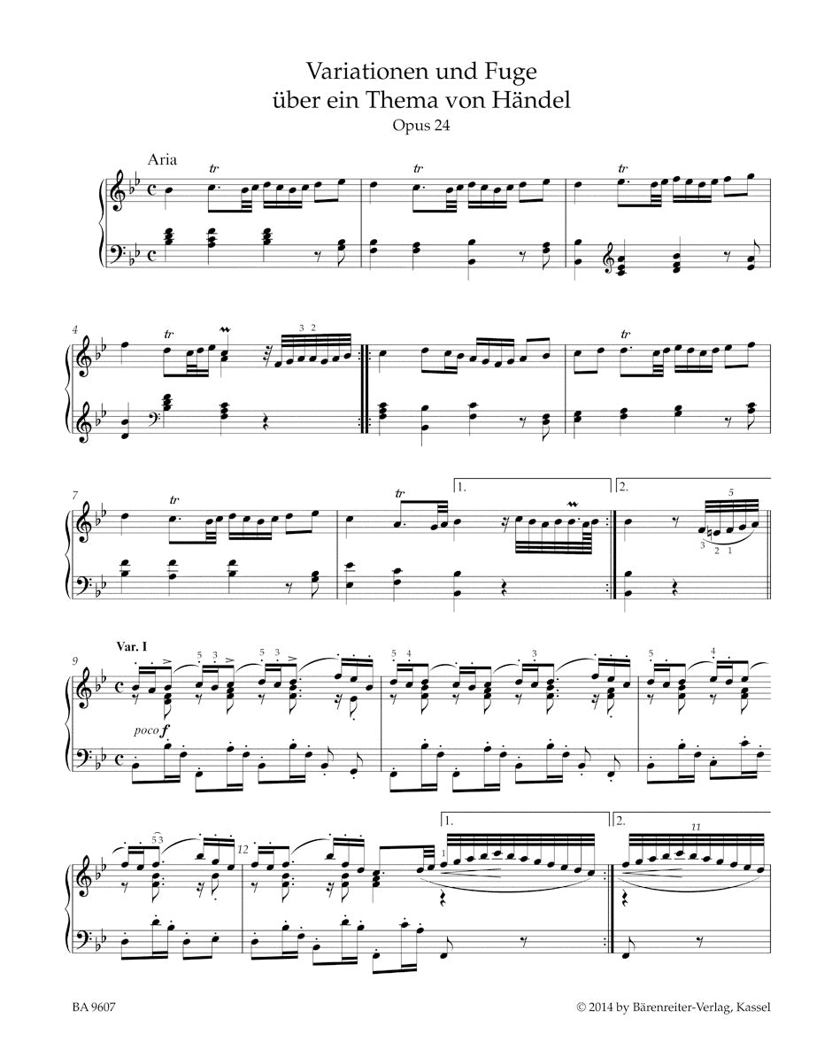 Variations and Fugue on a Theme by Handel op. 24