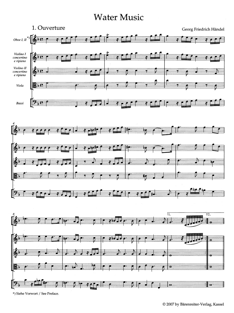 Water Music HWV 348-350